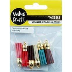 AussieSuperStore Haberdashery Supplies Suede Tassels Trims Suede Tassels Trims | Trims for sewing 9331468050360 VJY120